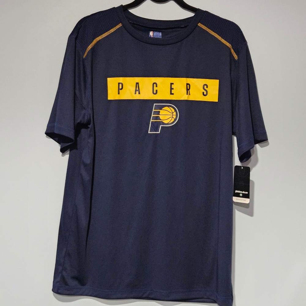 Indiana Pacers NBA Fan Gear‎ Mens Large Navy Blue Short Sleeve Athletic T Shirt